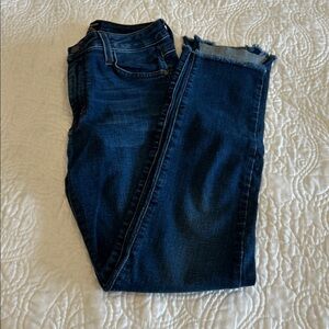 Just Black Dark Blue Ankle Jeans